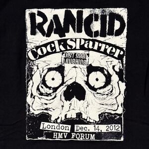 Rancid x C*ck Sparrer Concert T-Shirt – London HMV Forum 2012 – Fruit of the Loo
